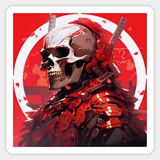 Skeleton Samurai Sticker